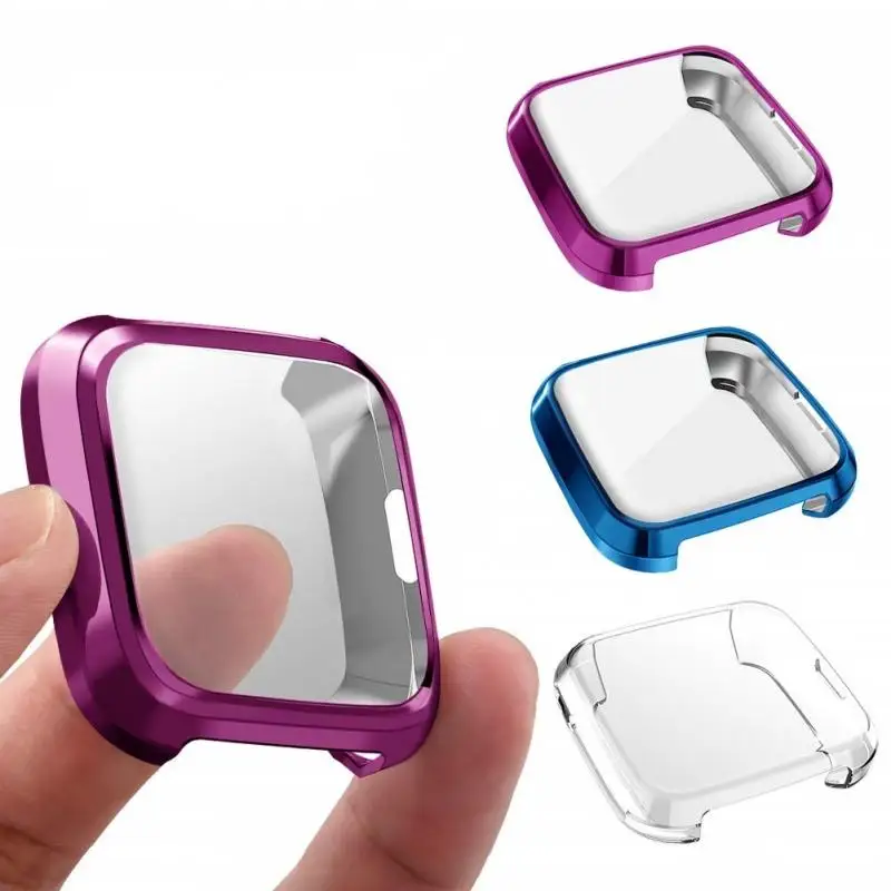 Защитный чехол для смарт часов из ТПУ и силикона прозрачный защитный Fitbit Versa Lite