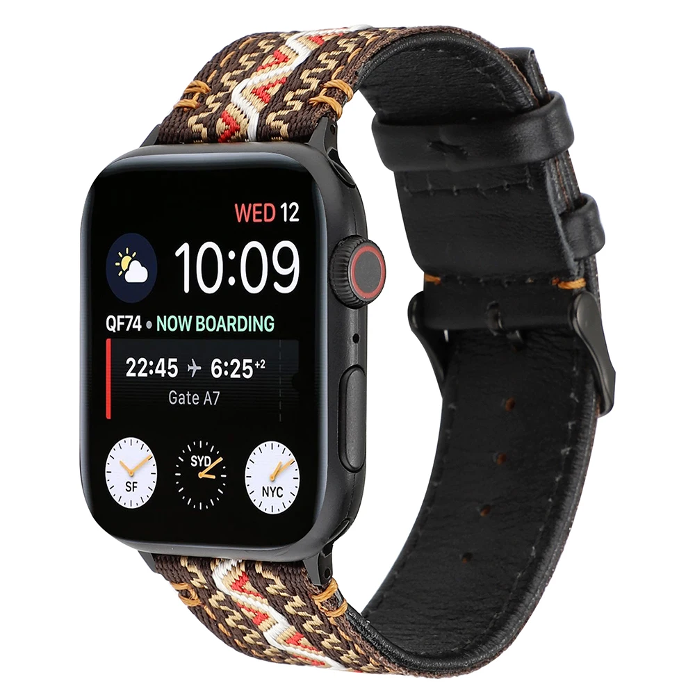Ремешок кожаный для Apple Watch Band Series 6/SE/5/4/3/2 44/40 мм 42/38 | Наручные часы