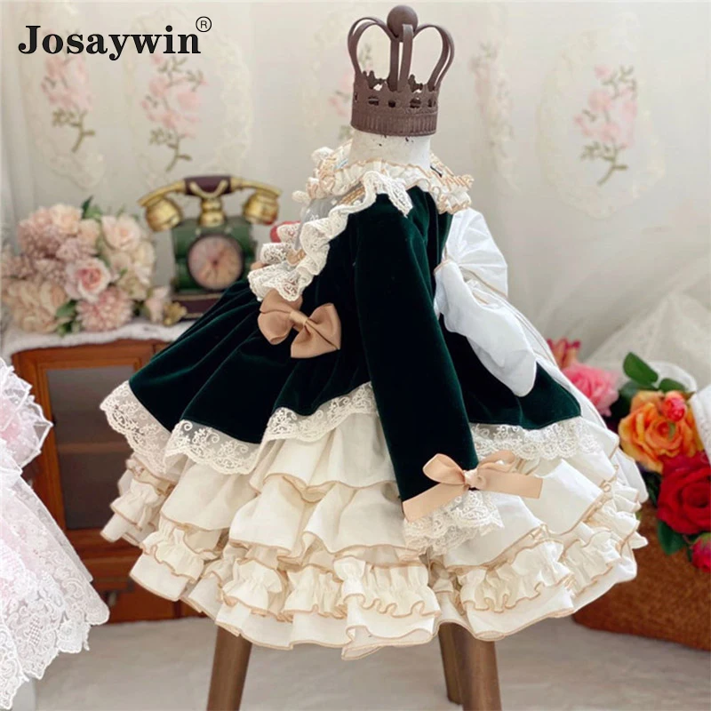 Dress for Girls Baby Autumn Winter Lolita Girl Kawaii Wedding Dress Girl Ball Gown Princess Party Vestidos Dress for New Year