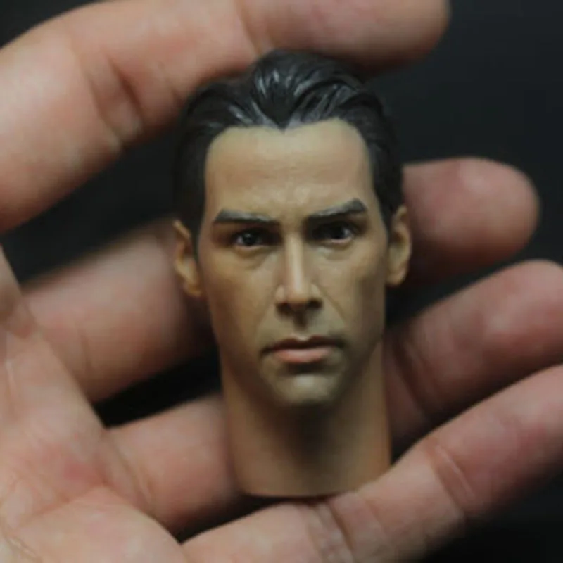 1/6th Neo Keanu человек глава лепить с утепленной шеей ПВХ подходит 12in фигурку