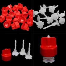 Выравнивание пола системы Пластиковые для пряжки плитки покрытие инструмент 100 крышки+ 100 крестообразные прокладки Пластиковый Пол набор инструментов