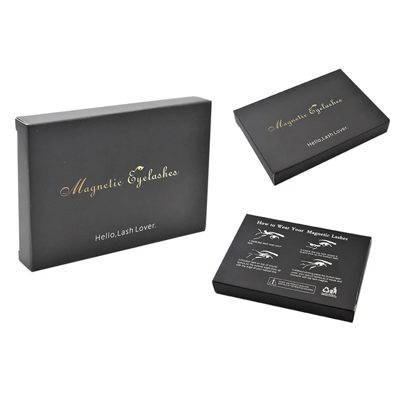 Magnetic False Eyelash With Tweezer No Glue Magnet Adsorption And Reusable Double Magnetic 8-piece Package