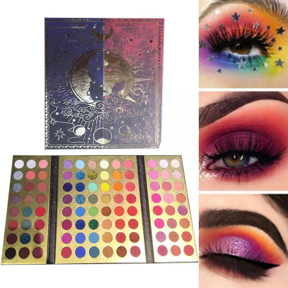 96 Colorss Magic Book Eyeshadow Matte Glitter Eyeshadow Neon Eye Makeup