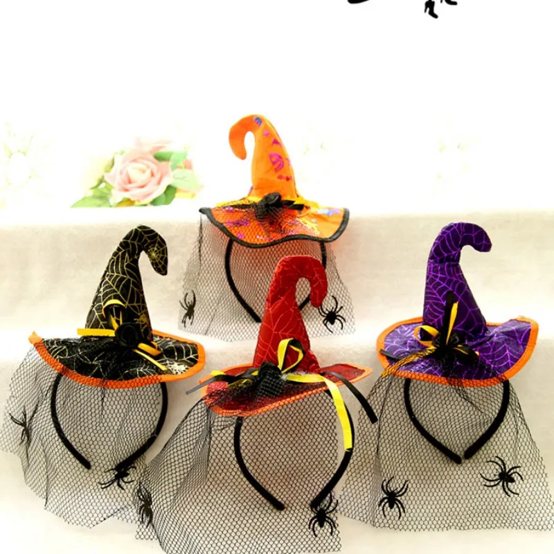 Хэллоуин фестиваль Реквизит повязка на голову взрослые детские вечерние милые забавные милые повязка на голову в виде паука головные уборы