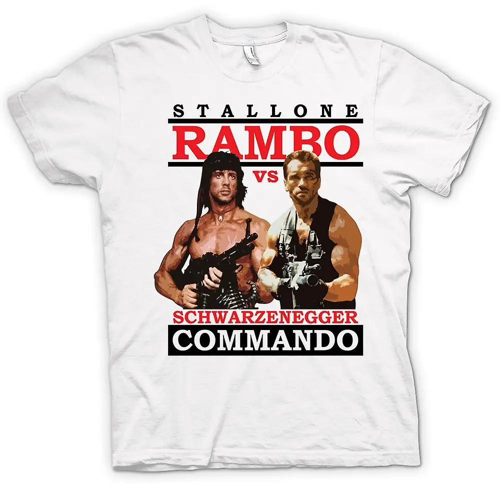 

2019 fashion brand Mens T-shirt - Rambo Or Commando - Action - Hero t shirt