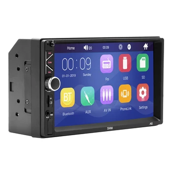 

7inch 2 Din Touch Screen HD 87.5-108Mhz Car Radio USB output port MP5 Player TF/USB/AUX-in/Bluetooth Audio Video Player