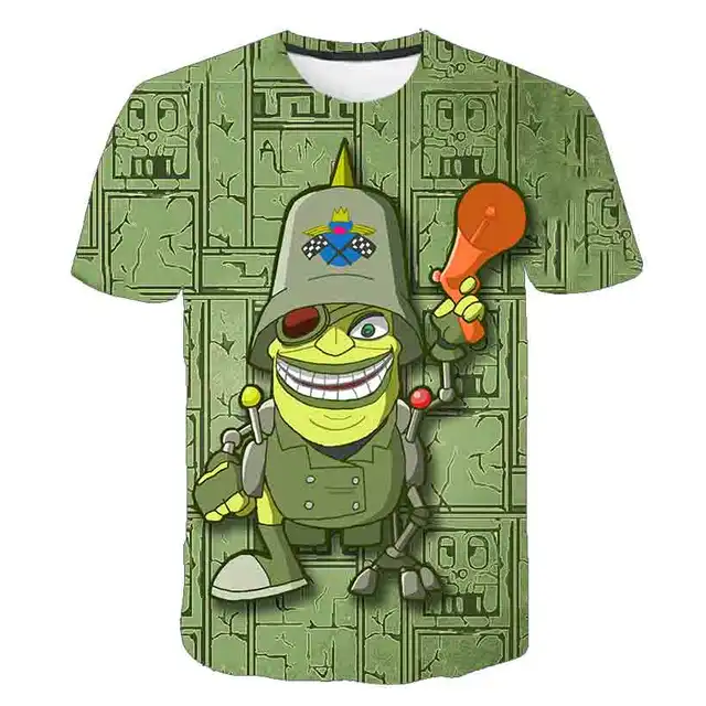 Crash Bandicoot baby boys T-Shirts 3D Anime Vintage Graphic Tops costume Boy clothes Short Sleeve O-Neck Shirts cartoon clothes