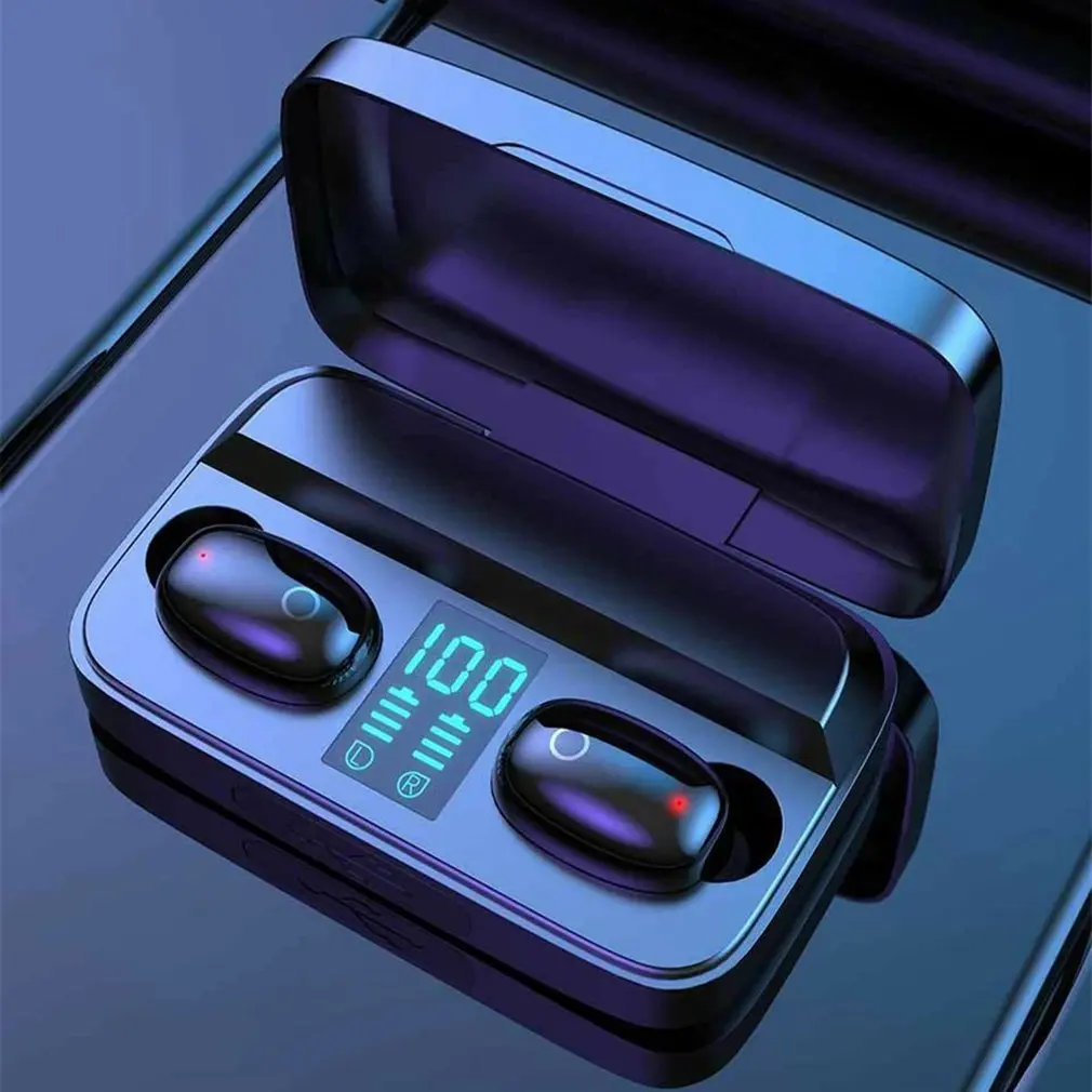 Портативные мини-наушники-вкладыши A16 TWS светодиодный дисплей HiFI Звук с