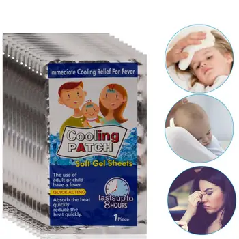 

10PCS Summer Cooling Patch Safe Durable Cold Compress Physiotherapy Physical Ice Sticker Bag For Children Adults