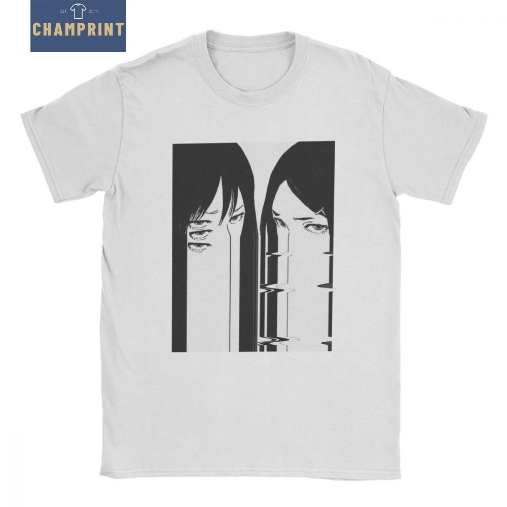 

Men Surreal Harajuku T Shirt Anime Aesthetic Scary Dark Grunge Sadboys Vaporwave Pure Cotton Short Sleeve Tee Graphic T-Shirt