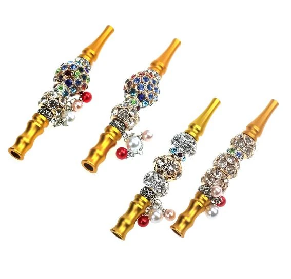 10pcs/lot Hookah Mouth Tips colorful Handmade Inlaid Jewelry Alloy