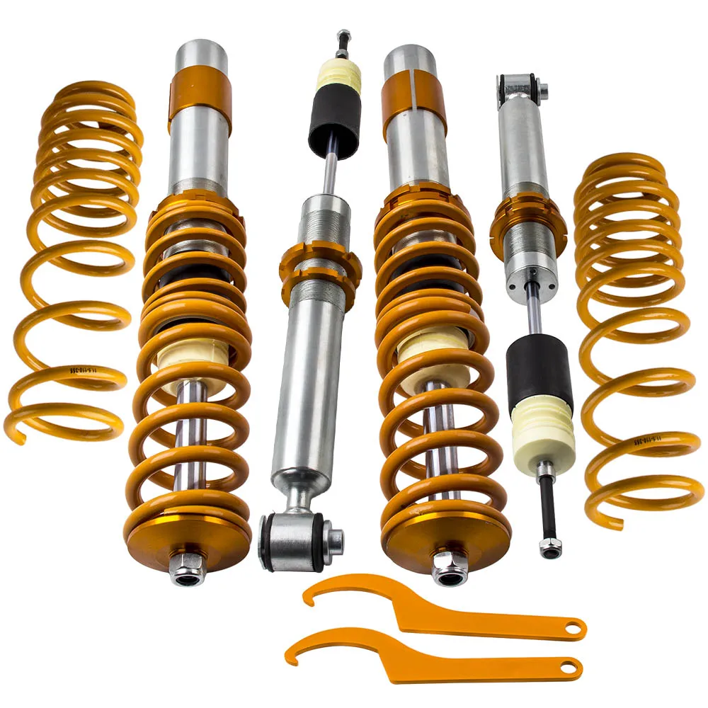 

4PCS ADJUSTABLE Coilover Spring Suspension for BMW 5 Series E39 Sedan 95-03 Front & Rear Saloon E39 95-03 SHock Absorber