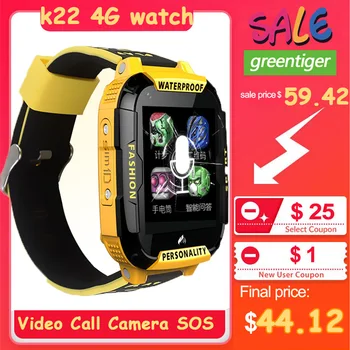 

4G Childrens k22 Smart Watch GPS Positioning Tracker wifi Connection Video Call Camera SOS Kids Smart Watch Boy girl Gift VS Q90