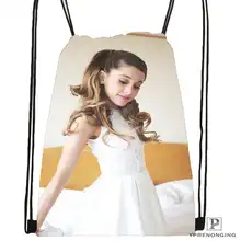 На заказ Ariana-Grande@ 1 походная сумка на шнурке для мужчин и женщин милый рюкзак для детей(черная спинка) 31x40 см#20180611-03-157