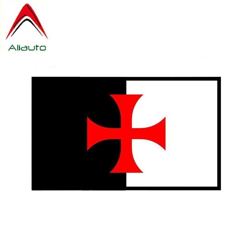 Aliauto крутая Автомобильная Наклейка Крест Templar рыцарский щит аксессуары ПВХ