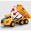High Simulation RC Dump Truck 2.4G 6WD Remote Control Engineering Vehicle With Six Wheels Flash Light Can Up Down Auto Unloading 4