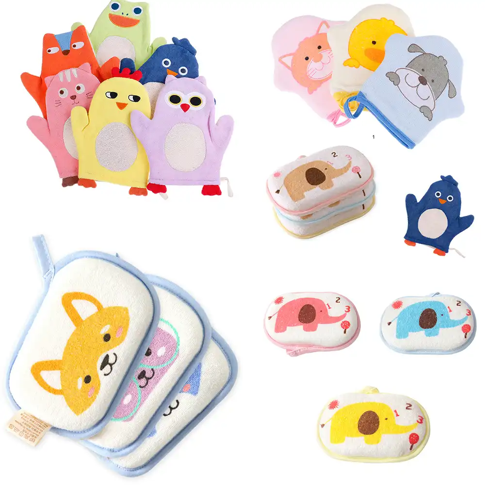1 Uds Bonito Zorro Animal Caracter Animado Pinguino Dibujo Suave Cepillo Para Bano De Bebe Recien Nacido Ducha Guante Chico Neceseres Cepillos De Bano Aliexpress