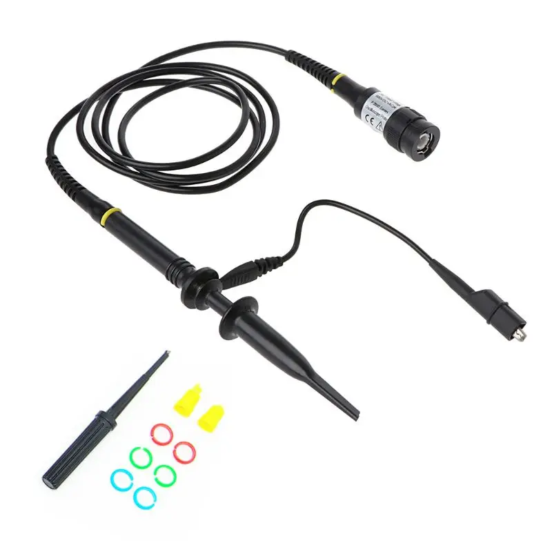 1x 10x P2200 200mhz High Precision Oscilloscope Probe Alligator Test Clip With Adjustable