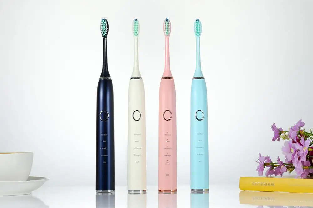 

ANSWER Y&M Ultra Whitening Electric Toothbrush 5 Hr Charge Last 100 Days IPX8 Waterproof Sonic Teeth Brush 5 Modes