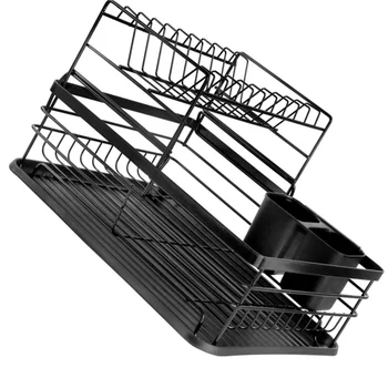 

1Pc Practical Kitchen Storage Iron Rack Kitchen Dish Rack Cutlery Display Stand