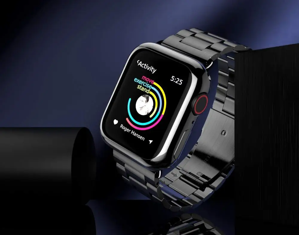 Ремешок из нержавеющей стали для Apple Watch 6 5 4 3 2 1 Band 38 мм 42 спортивный браслет iWatch