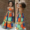 Summer Dress Girls African Dashiki 3D Digital Print Suspenders Princess Dress Princess Costume Kids Dresses For Girls Clothing 1