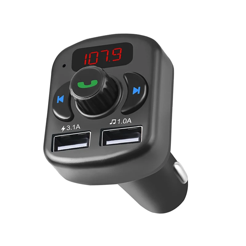 Авто Bluetooth Hands-free вспомогательный аудиоресивер fm-адаптер передатчик USB зарядное устройство авто Bluetooth Hands-free