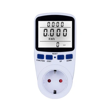 

New Home Smart LCD Socket Electricity Usage Power Socket Energy Watt Volt Amps Wattage KWH Consumption Analyzer Monitor Socket