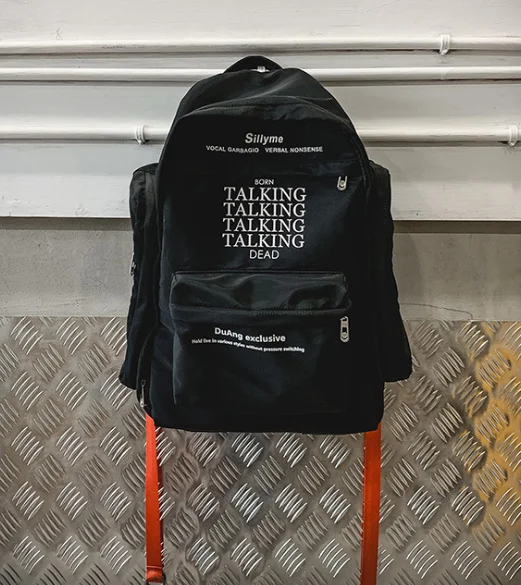 Новинка, мужской рюкзак для уличной носки, унисекс, модный Школьный рюкзак, сумка для ноутбука, нейлоновая, для улицы, Mochila D929 - Цвет: Черный