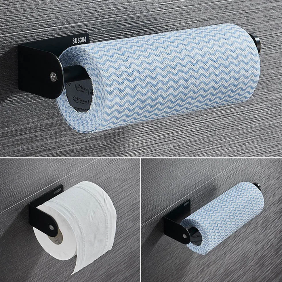 2 Sizes 3M 304 Stainless Steel Toilet Tissue Paper Roll Holder Towel Storage 