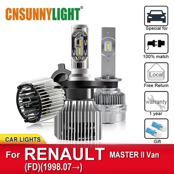

CNSUNNYLIGHT Car LED Headlamp Bulbs For RENAULT MASTER II Van FD From 1998 Foglamp Bulbs Headlight Plug and Play Auto Lamp Kits