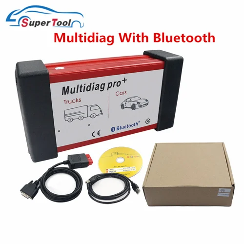 OBDII диагностический инструмент измерения конечного давления компрессора TC-S Multidiag Pro+ Bluetooth двойной для зеленой печатной платы Pro Plus Bluetooth 2016R1,1 Keygen автомобиля/кабель для тележки - Цвет: Multidiag BT