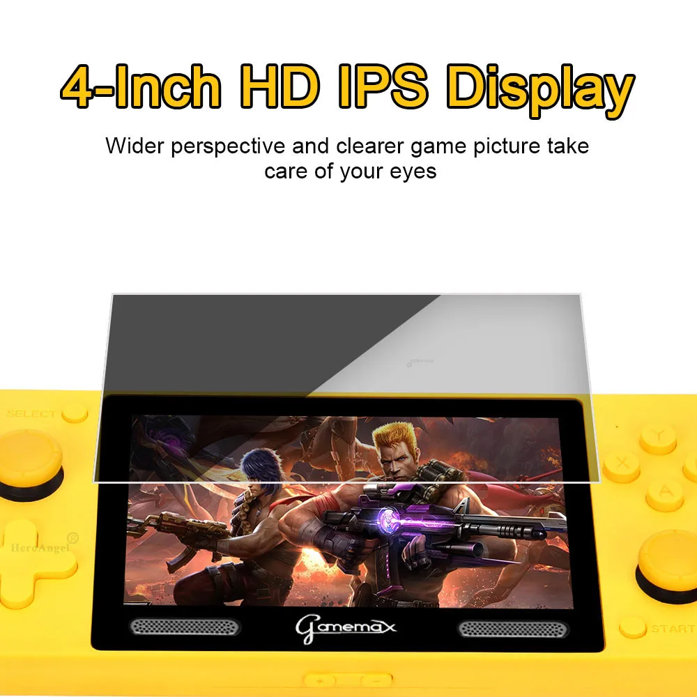 2021 A380 Retro Portable Mini Handheld joystick Console 32GB 4.0 Inch HD IPS Screen Kids Video Game Player Built-in 3600+ Games
