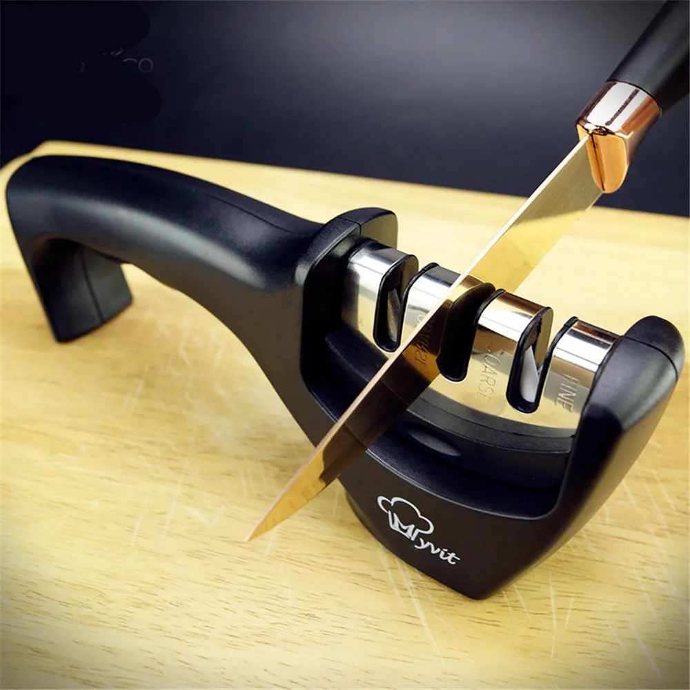 3 In 1 Knife Sharpener Diamond Knife Sharpening System Sharp Edge Hone Knife Pencil Sharpener