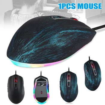

USB Wired Gaming Optical Mouse 5000 DPI LED Backlit 7 Keys Mice for Computer Laptop PC DJA99