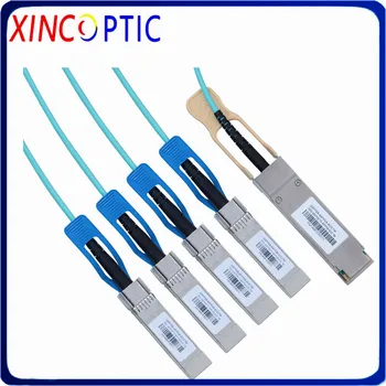 

Free shipping 100G QSFP28 to 4*25G SFP28 AOC 10M Cable, 100Gbps QSFP28-4x25G SFP28 OM3 OM4 10Meters AOC Active Optic Fiber Cable