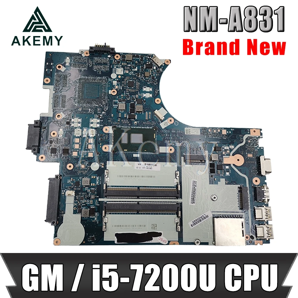 Akemy For Lenovo Thinkpad E570 E570C CE570 NM A831 Laotop Mainboard Motherboard with i5 7200U CPU|Материнские платы| |