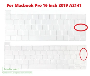 

for MacBook Pro 16 Inch 2019 With Touch Bar and Touch ID A2141 TPU Waterproof Dustproof Laptop Keyboard cover Protective Film
