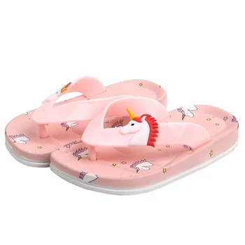 

2020 Summer Cute Children Shoes Slippers Unicorn Beach Shoes Children Slippers Baby Boy Girls Shoes Slippers Non-slip Flip Flops