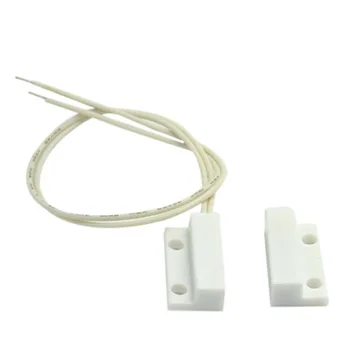 

2 pair /lot MC-38 Wired Door Window Sensor Magnetic Switch Home Alarm System Detector