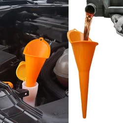 Entonnoir universel à longue tige pour voiture, outils de remplissage d'huile d'essence anti éclaboussures, pour moto automobile, camion, réservoirs de carburant 