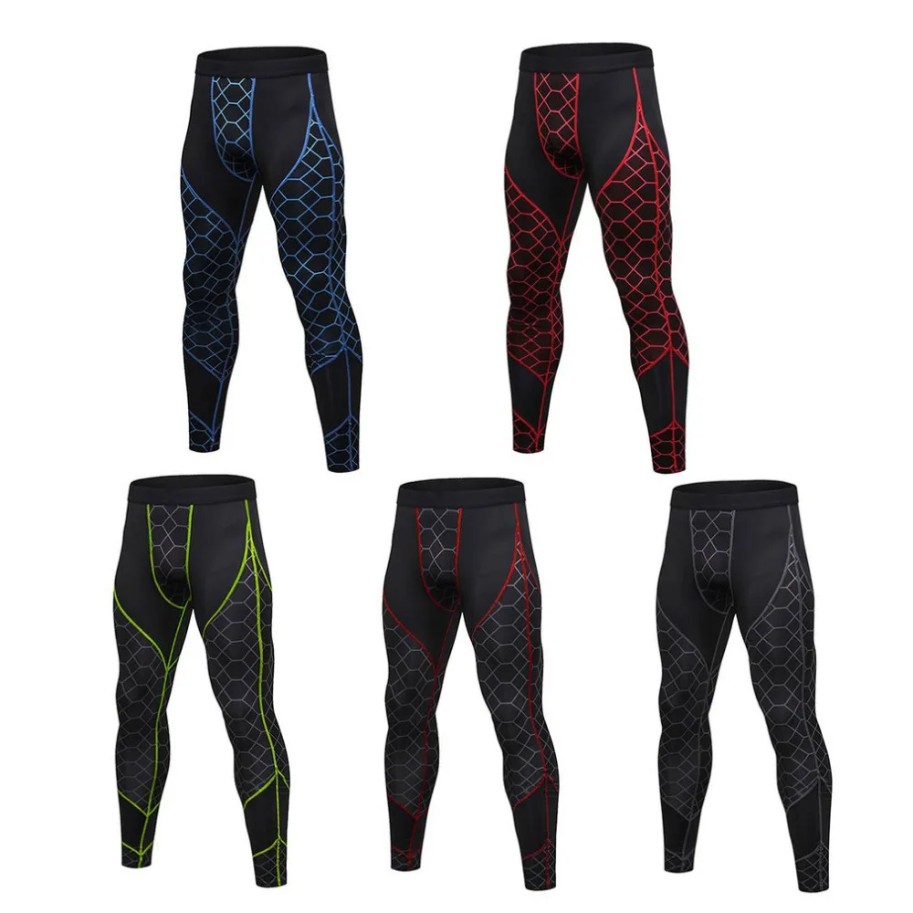 S-2XL брюки для мужчин быстросохнущие высокоэластичные спортивные штаны Леггинсы для йоги спортивные брюки для фитнес-зала Прямая поставка