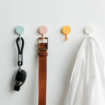 

10pcs/lot Creative Key Hanger Rack Self Adhesive Traceless Decorative Holder Wall Hook Kitchen Organizer Bathroom Wall Hanger