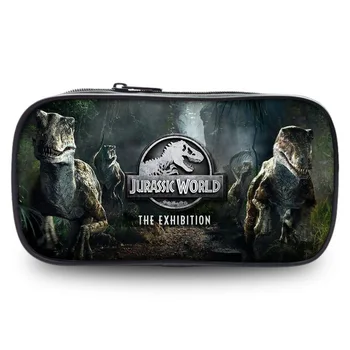 

Jurassic Park World 2 Cartoon Pencil Case Zip Super Big Capacity Pen Bag Makeup Bag Stationery Office School