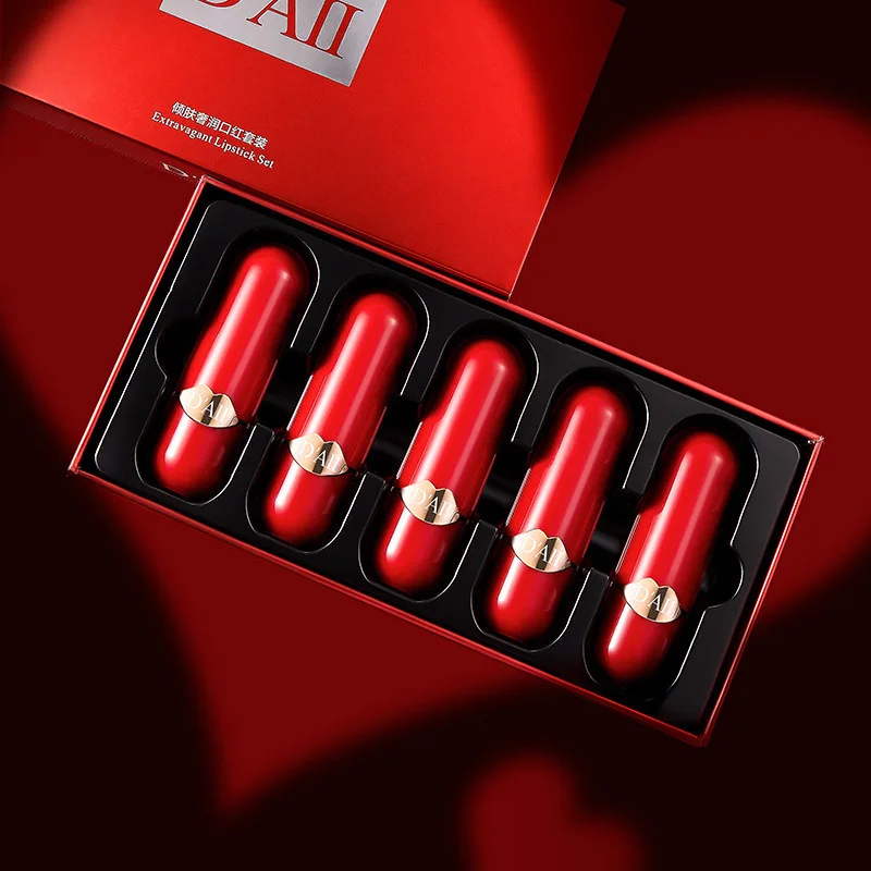 

luxury lipstick set lip gloss moisturizing Nutritious Easy to Wear Long-lasting matte lipstick red lip stick makeup