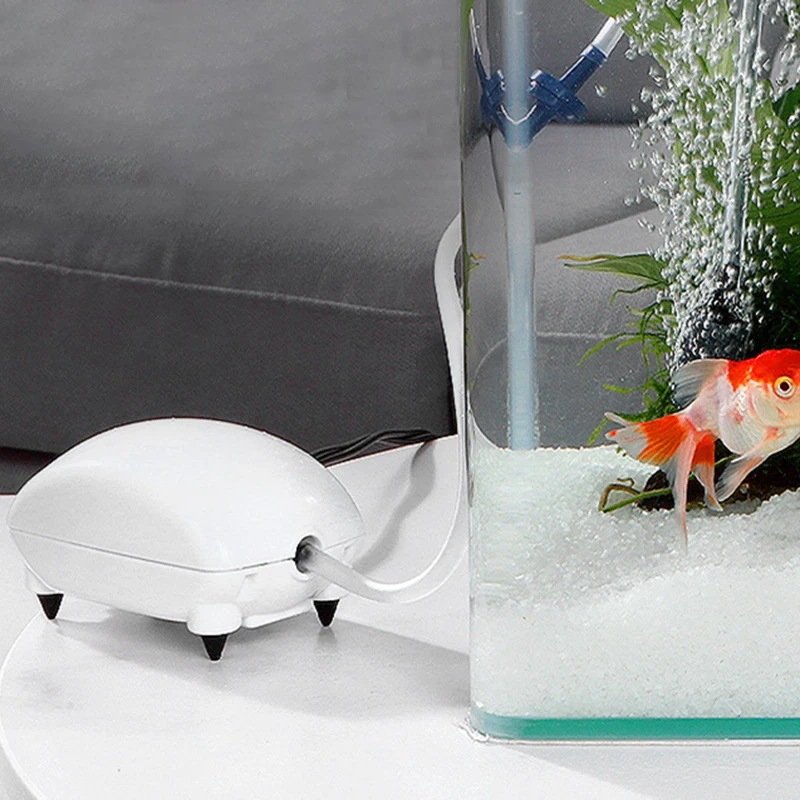 EU/US Plug Aquarium Air Pump Mini Silent Oxygen Pump Fish Tank Aquariums Accessories
