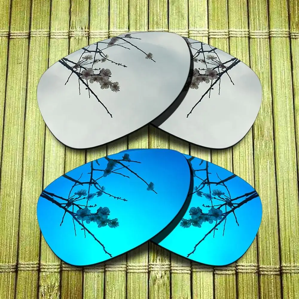 1x Chrome-1x Blue Поляризованных Сменные линзы для-солнцезащитные очки Oakley Солнцезащитные очки felon рамка True Цвет зеркальное покрытие-варианты - Цвет линз: 1x Chrome-1x Blue