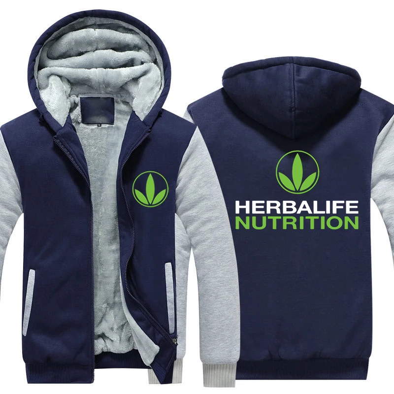 Herbalife Nutrition утепленная толстовка с принтом для мужчин и женщин, теплая толстовка с зеленым логотипом Herbalife, графическая зимняя флисовая толстовка с капюшоном