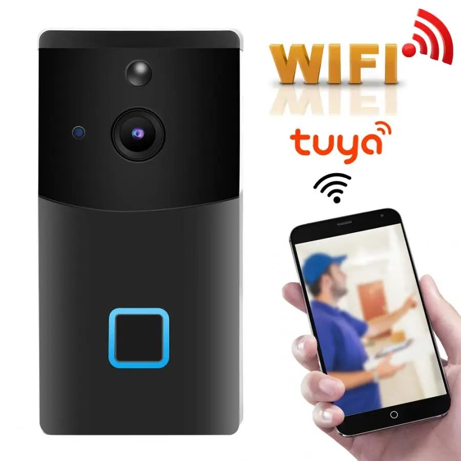 1080P HD WiFi ночной вид двухсторонний интерьют PIR видео дверной звонок для Tuya умный дверной Звонок