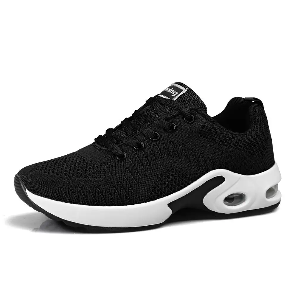 Черный Размер 42, классные tenis feminino г. Осенние легкие мягкие спортивные туфли для спортзала Женская теннисная обувь женские спортивные кроссовки прогулочные кроссовки - Цвет: Черный